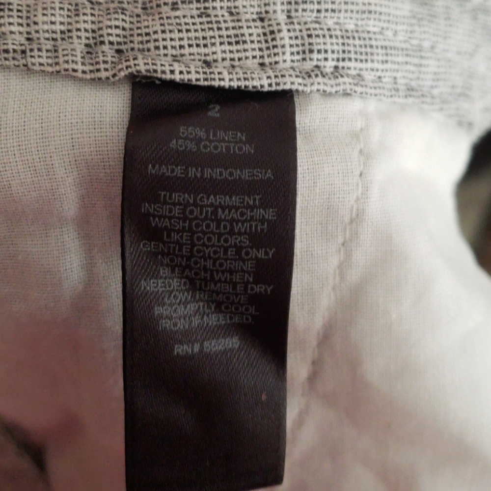 Gray Express Linen Shorts - Picture 5 of 5